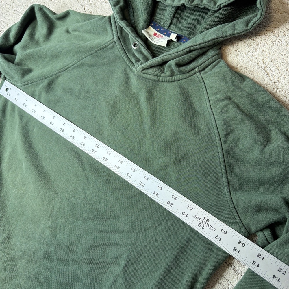 Women's Fjall Raven Small Green Pullover Hoodie Basic - Picture 5 of 7